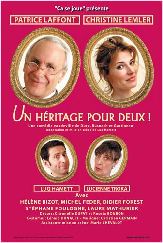 Affiche de la Pièce "Un héritage pour deux"