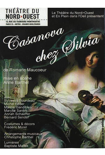 Affiche de la Pièce "Casanova chez Silvia"